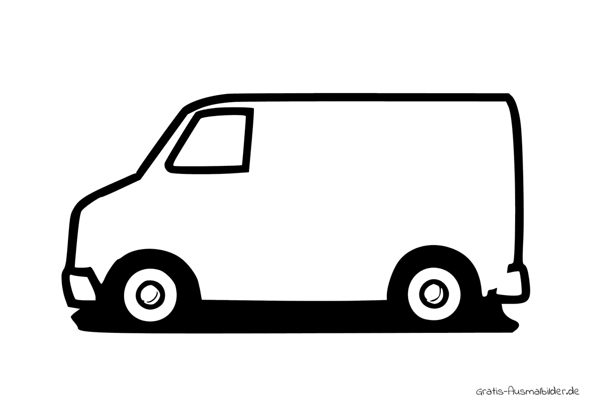 Ausmalbild Auto Eiswagen