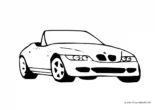 Ausmalbild BMW Cabrio