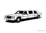 Ausmalbild Einfache Limousine