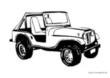 Ausmalbild Jeep