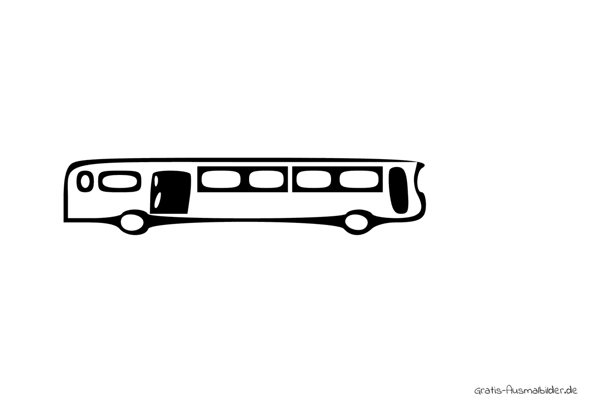 Ausmalbild Buszeichen