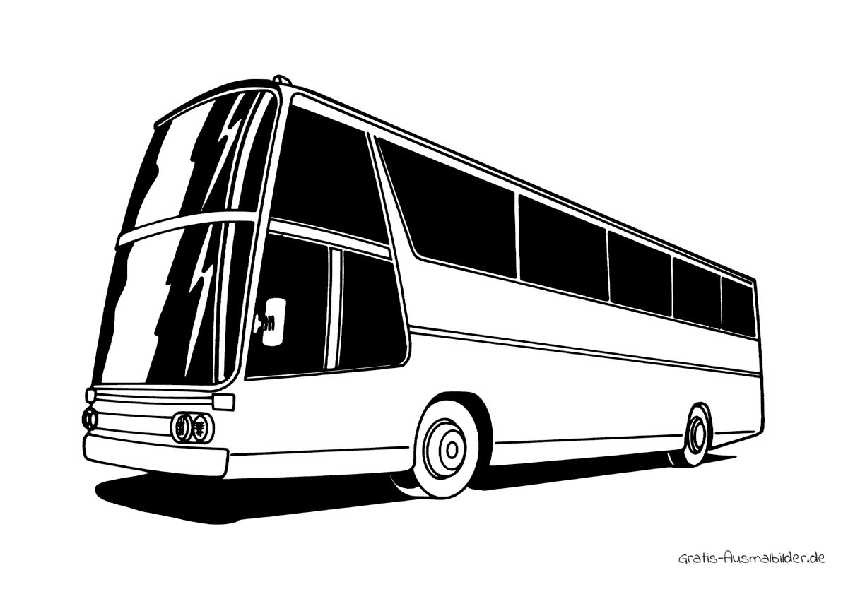 Ausmalbild Grosser Doppeldeckerbus