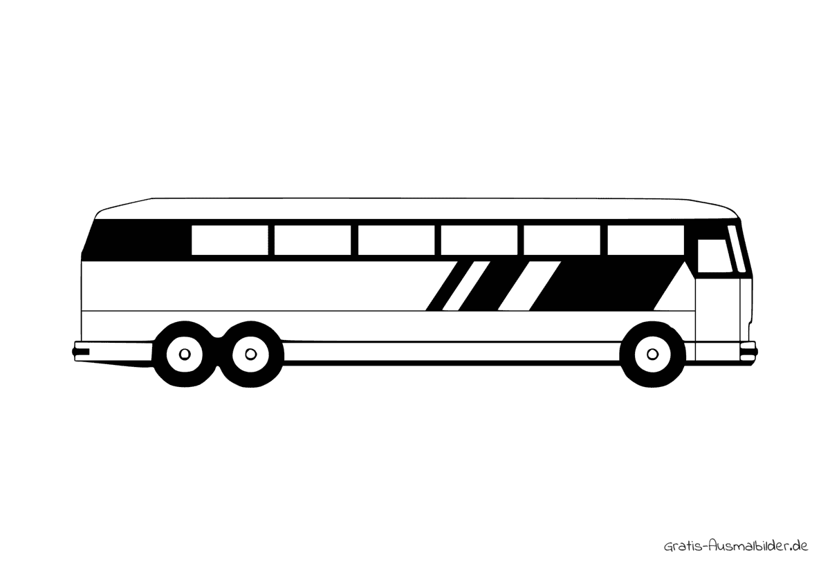 Ausmalbild Mannschaftsbus