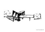 Ausmalbild Antikes Fluggerät
