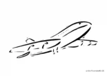 Ausmalbild Fliegendes Passagierflugzeug