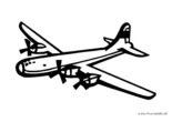 Ausmalbild Transportflugzeug