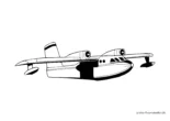 Ausmalbild Wasserflugzeug Balu