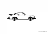 Ausmalbild Porsche simpel