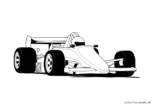 Ausmalbild Wagen Formel 1