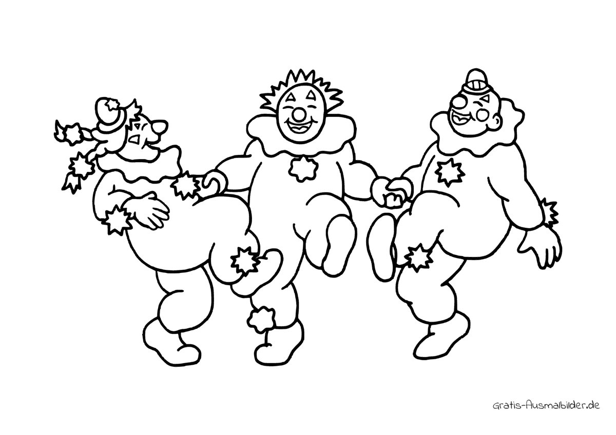 Clowns zum Ausmalen: Bunte Freude für Groß und Klein – Ausmalbilder Kostenlos!