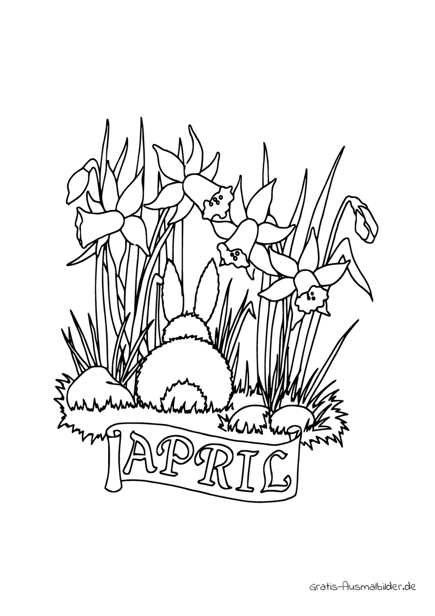 Bild von april-mit-blumen