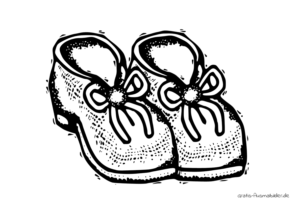 Ausmalbild Schuhe