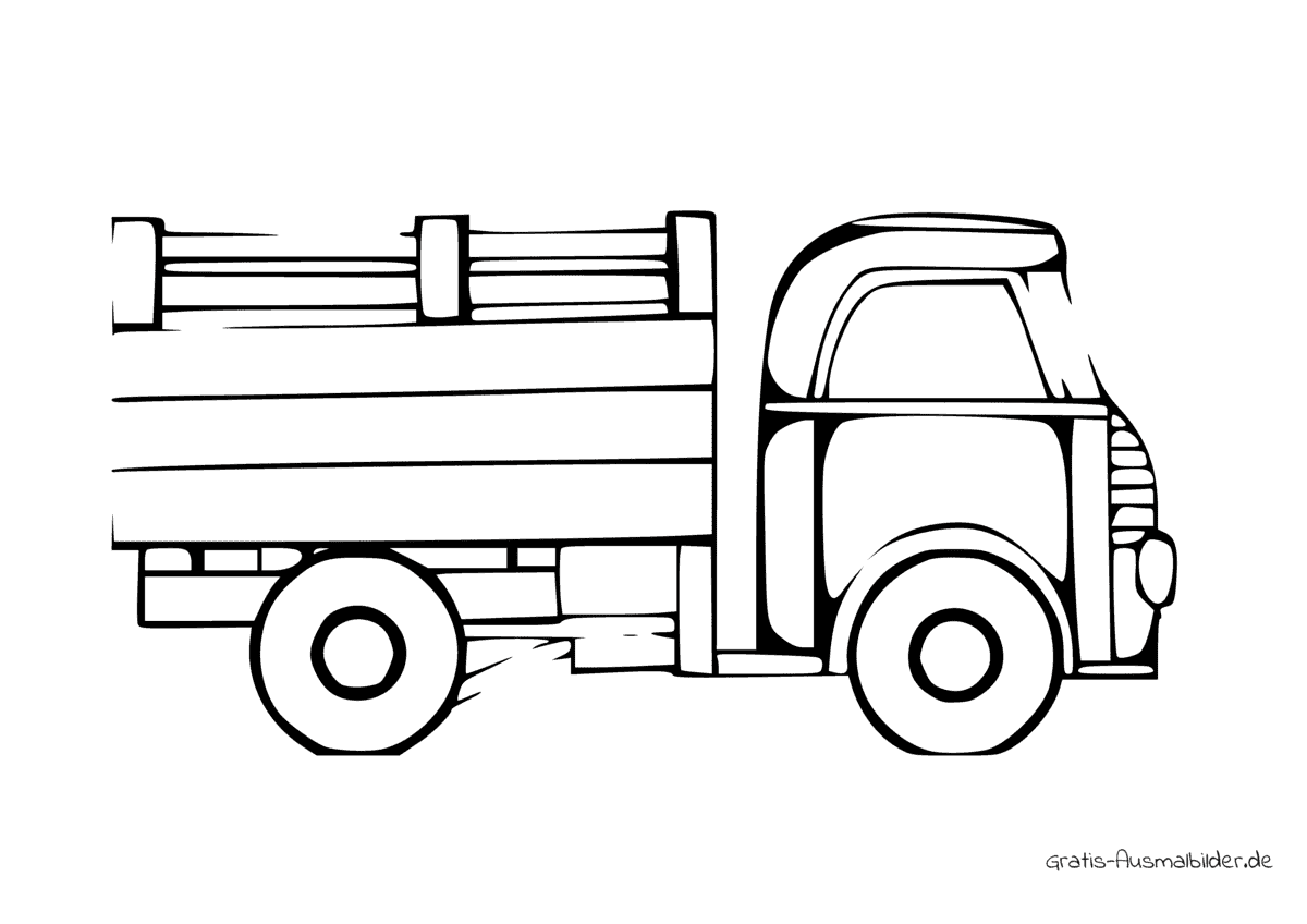Ausmalbild Spielzeug Truck