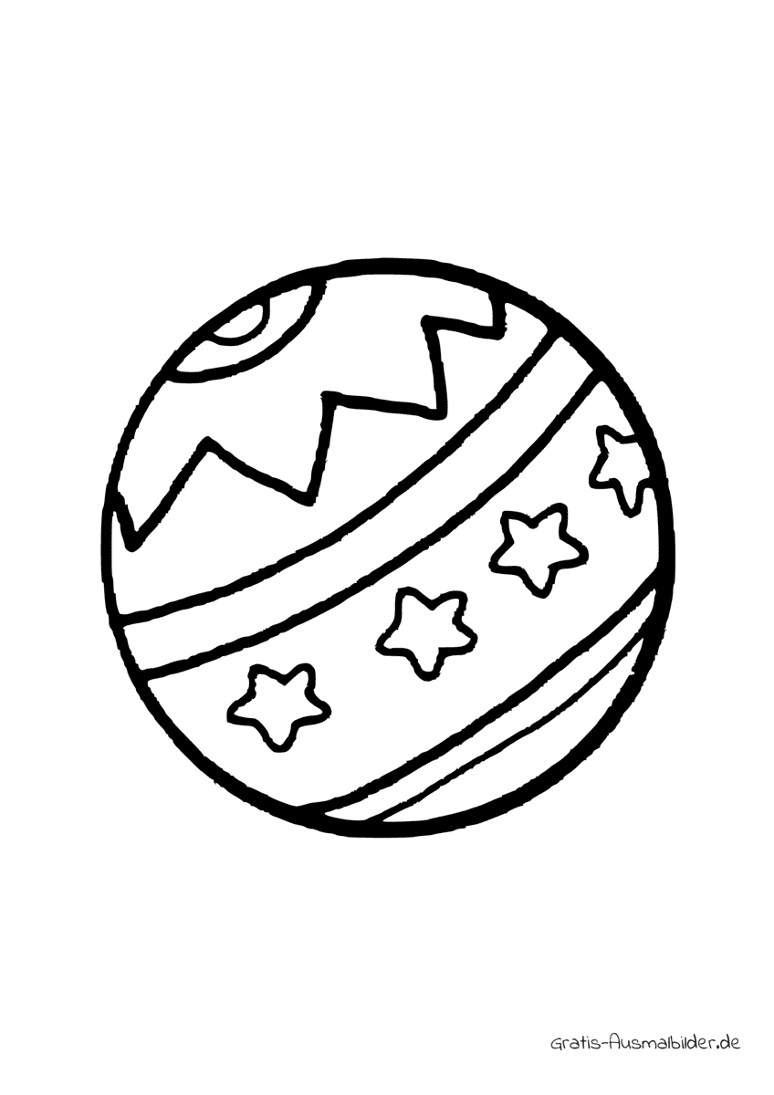 Ausmalbild Verzierter Ball
