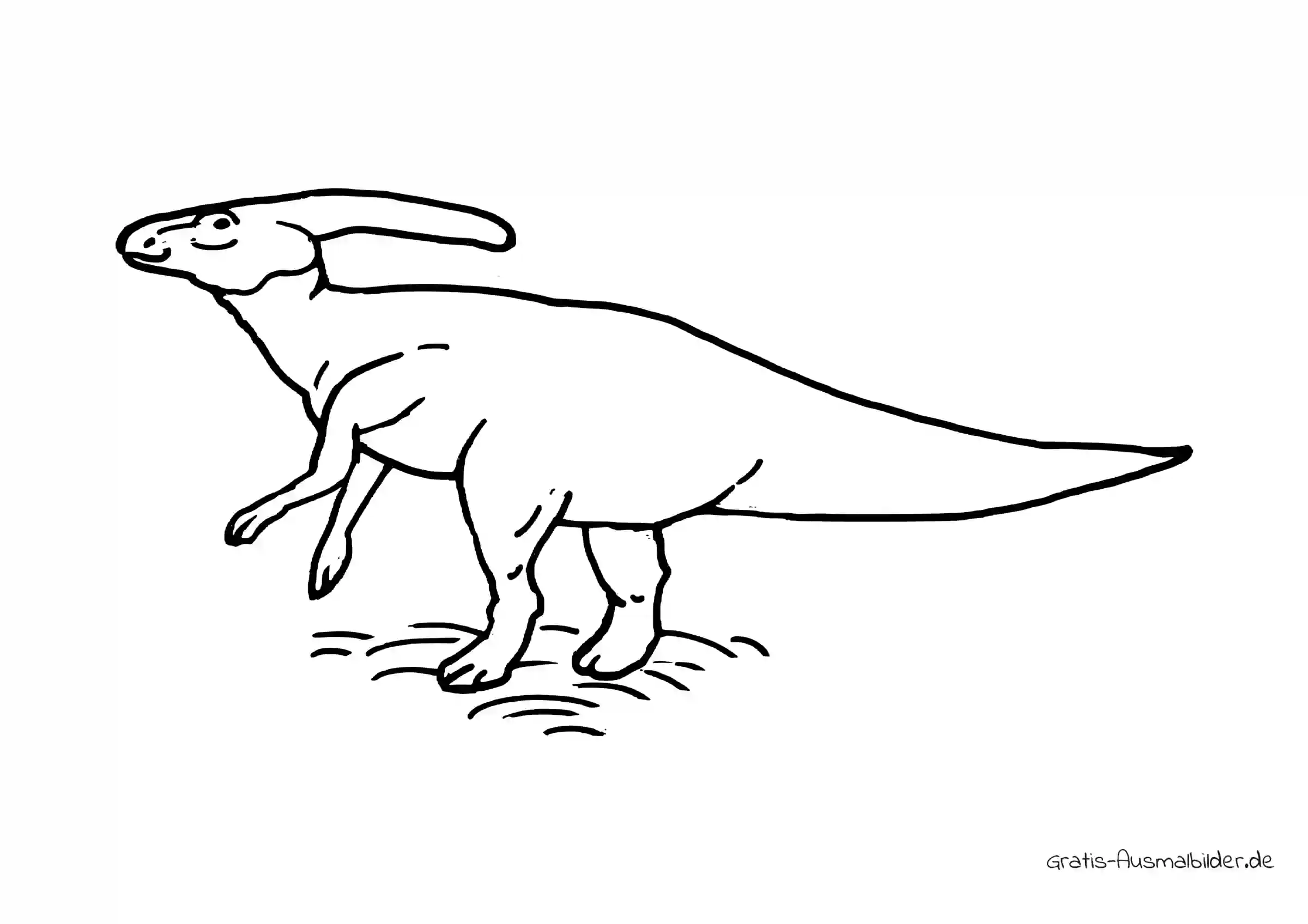 Ausmalbild Dicker Dinosaurier