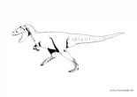Ausmalbild Dinosaurier Abelisaurus