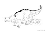 Ausmalbild Dinosaurier Protoceratops Eier