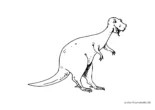 Ausmalbild Dusseliger Dino