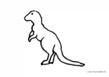 Ausmalbild Schematischer T Rex