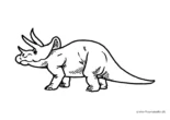 Ausmalbild Stegosaurus Dino