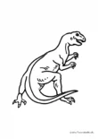 Ausmalbild T Rex von hitnen