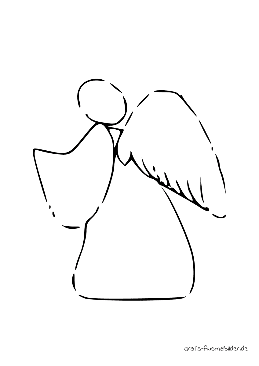 Ausmalbild Engel