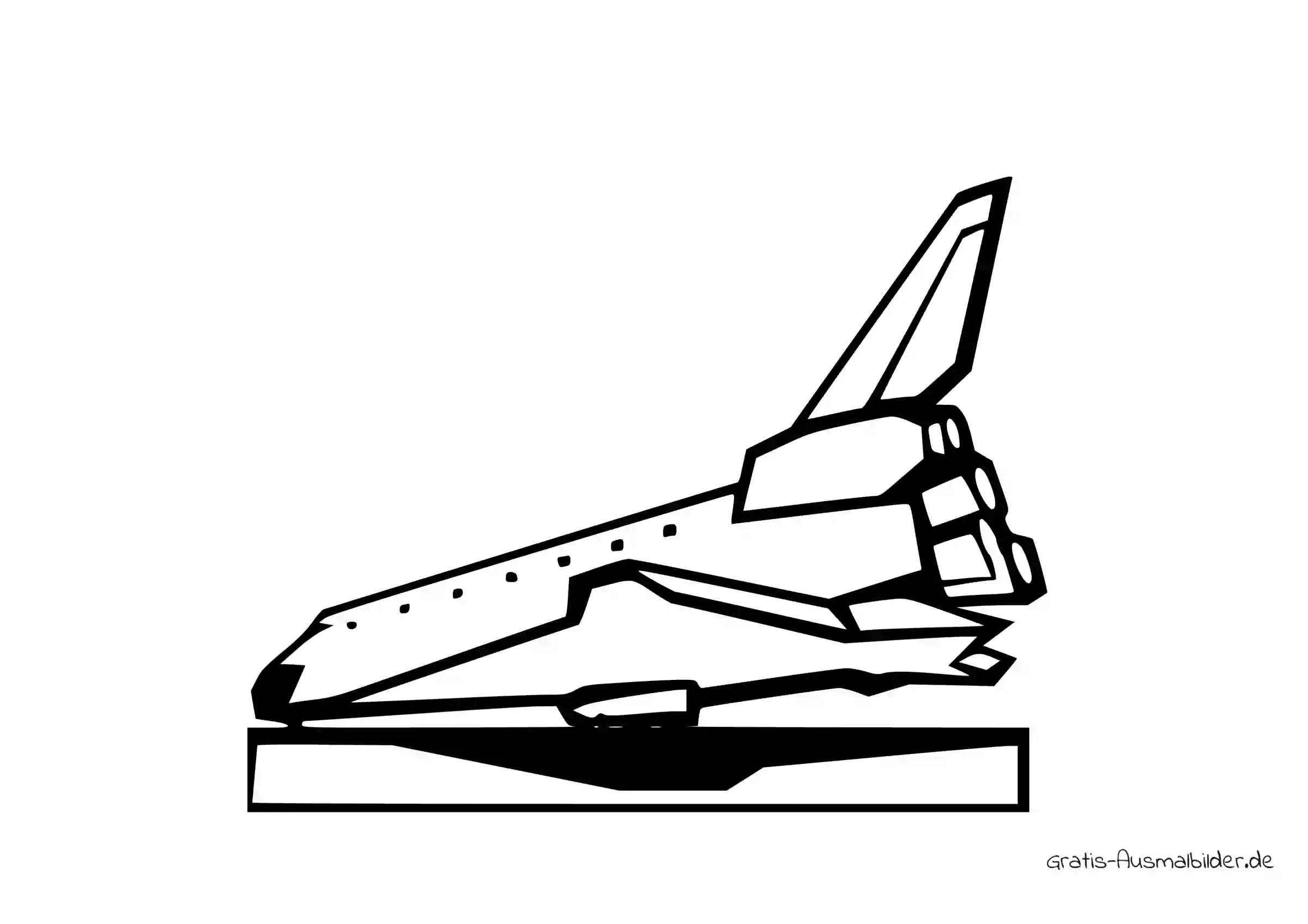 Ausmalbild Space Shuttle